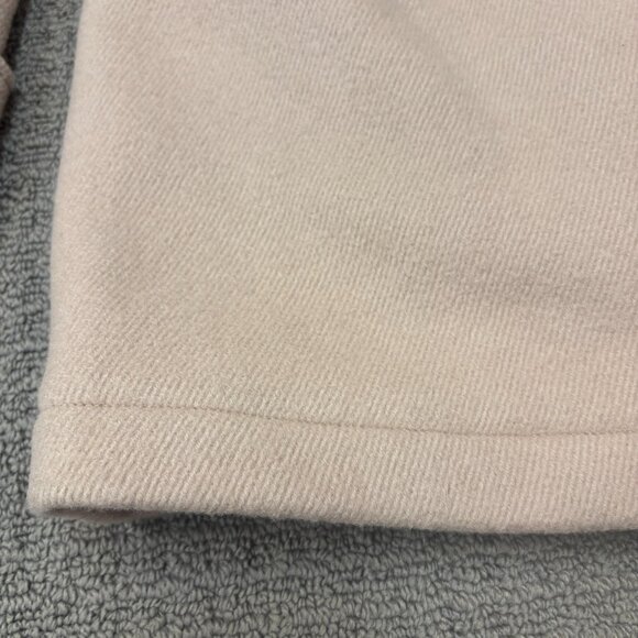 Aritzia Wilfred Free Jacket Womens Medium Beige Virgin Wool Shearling Motto Cozy - Picture 11 of 16